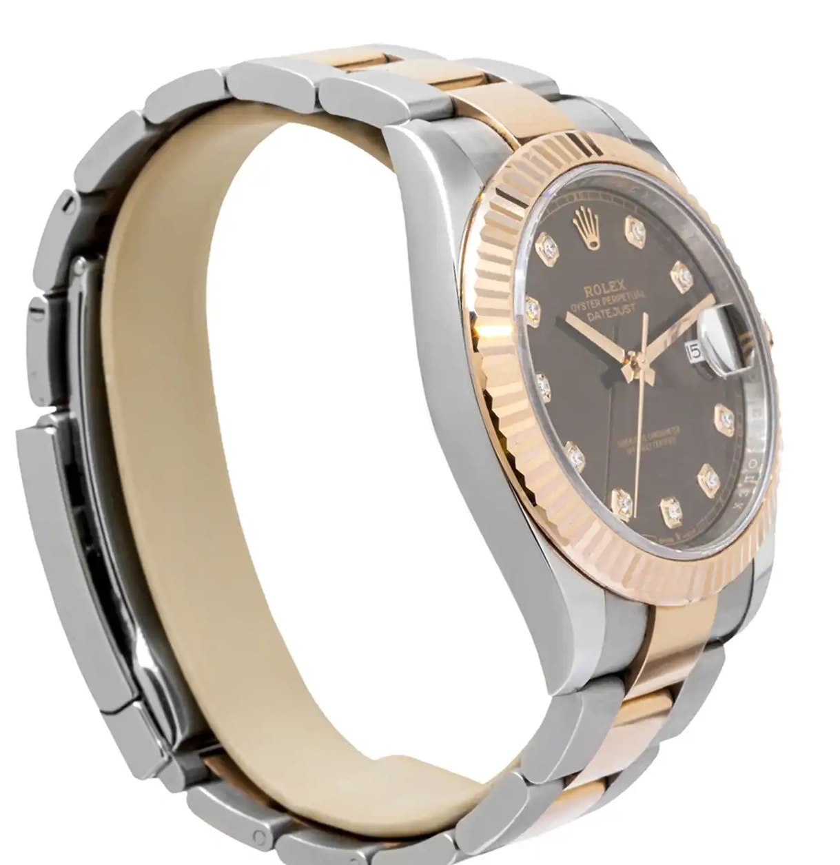 Prestigious Jewelrys & Rose Stainless Gold Steel 126331 Rolex Datejust 0713